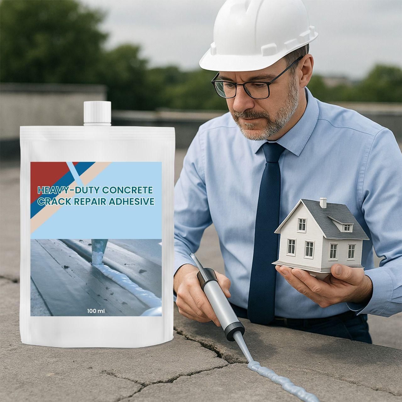 Heavy-Duty Concrete Crack Repair Adhesive 100 gm Pack of 1